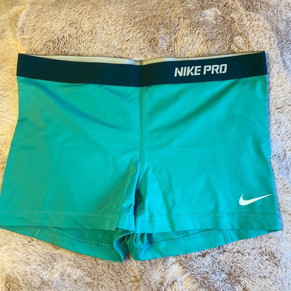 Nike Pants - Green Nike Pro Shorts